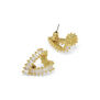 Crystal teardrop stud earrings